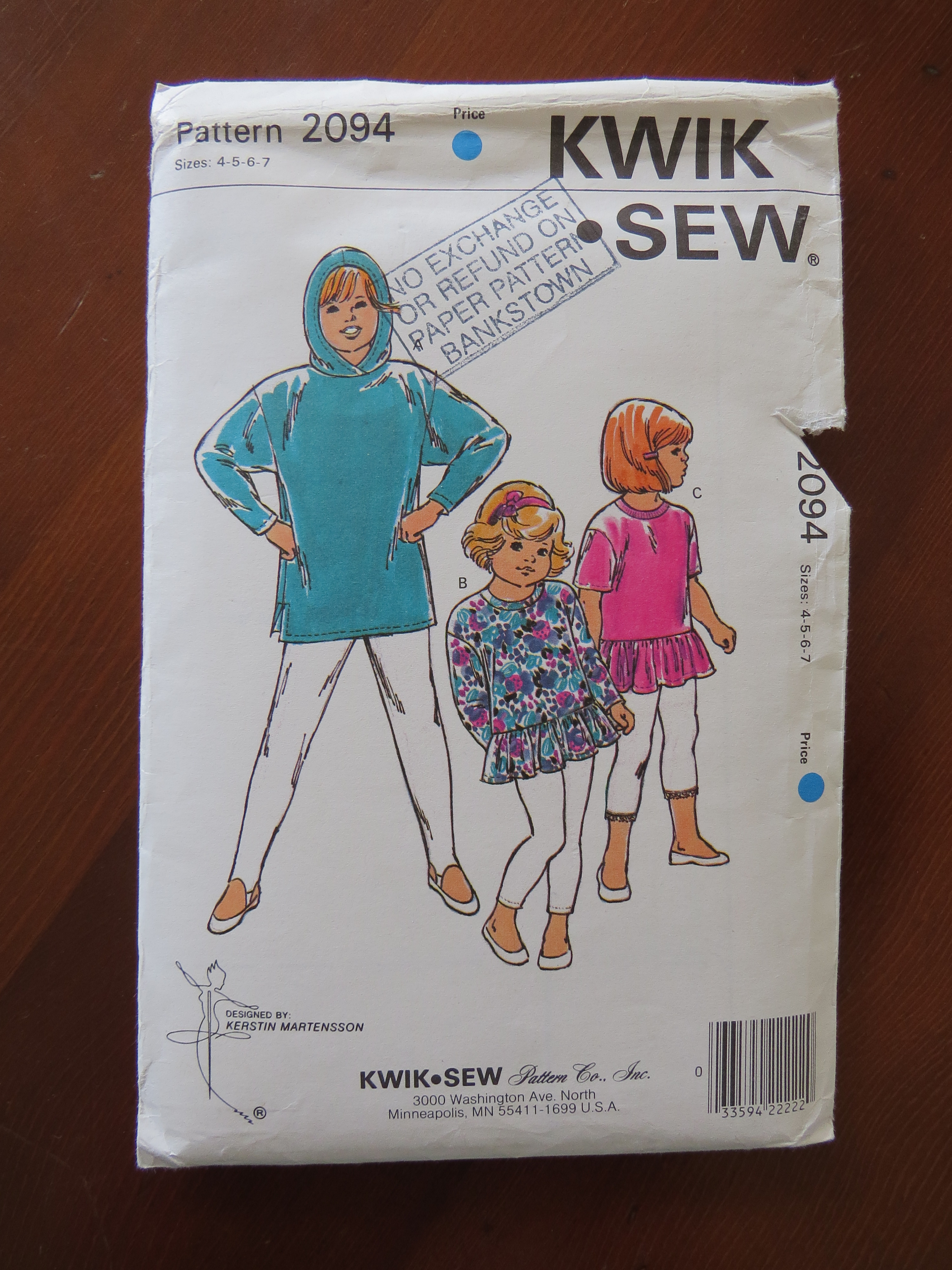 Kwik Sew pattern 2094